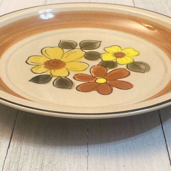 Vintage Stoneware Daisy Vale Replacement Salad Plate JcPenney Made in Japan - Picture 8 of 9